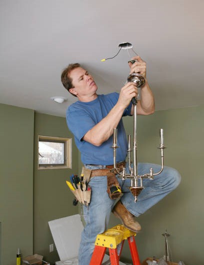 Chandelier Installation