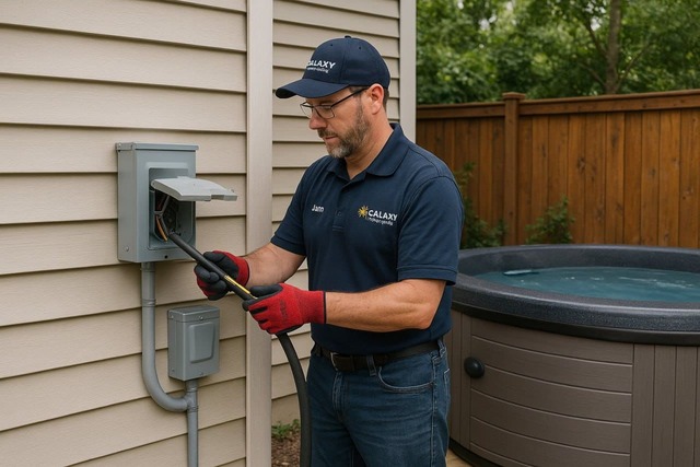 Hot Tub and Sauna Circuit Installation