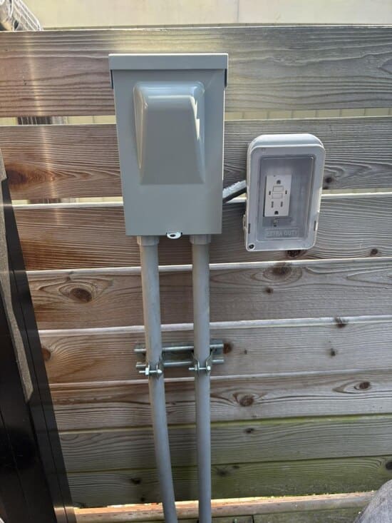 Hot Tub and Sauna Circuit Installation