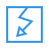 High voltage outlet installation icon