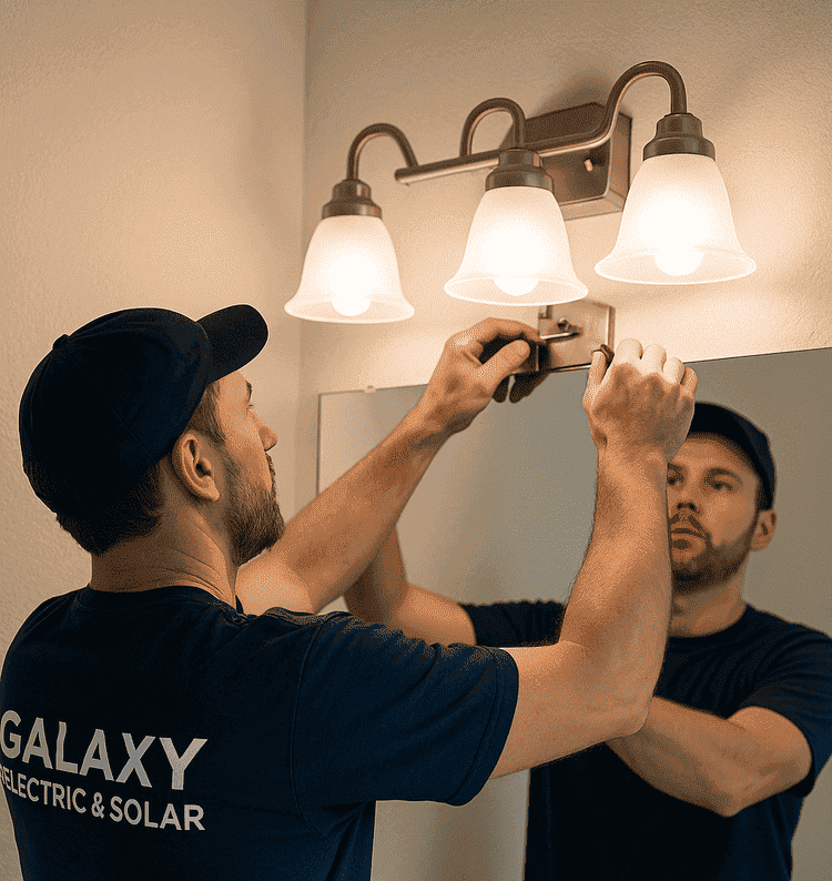 Bathroom Vanity Lighting Installation