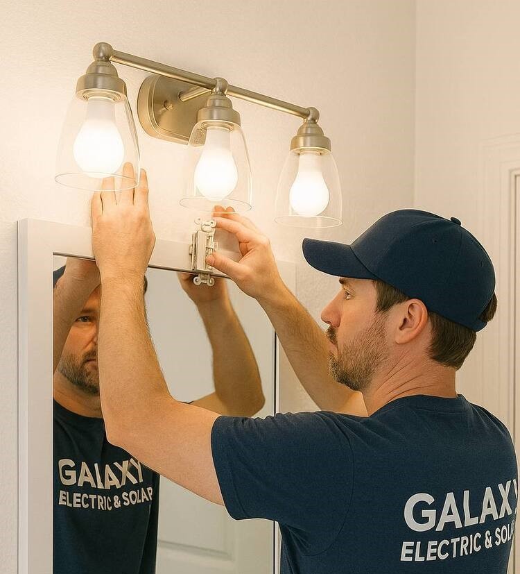Bathroom Vanity Lighting Installation